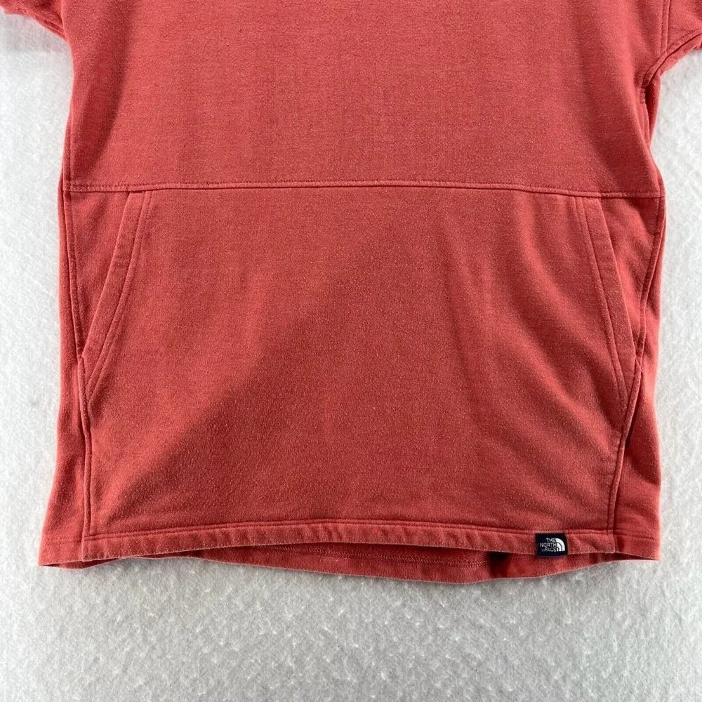 The North Face Top Womens Sz S Terry Crewneck Dolman Sleeve Cotton Blend Orange - Picture 4 of 10